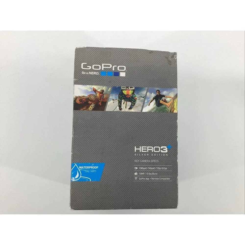 GOPRO HERO 3+ PLUS SILVER EDITION CAMCORDER 1080P HD SPORTS ACTION